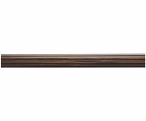 Kirsch Wood Trends Renaissance Fluted 2"  Drapery Pole, Brown 6 FT  (MPN# 210068