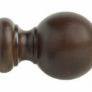 Kirsch Wood Trends Classics Ball Finial, for 2" pole, Coffee (MPN# 5508EG841)