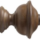Kirsch Wood Trends Classics Chaucer Finial, for 3" pole, Hazelnut (MPN# 56807827