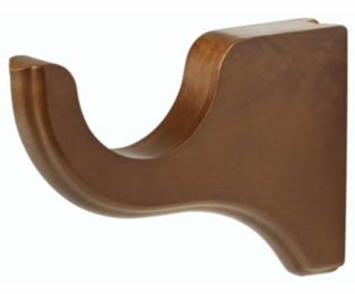 Kirsch Wood Trends Classics 4 1/2" Return Bracket for 3" pole,  Walnut (MPN# 590