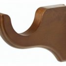 Kirsch Wood Trends Classics 4 1/2" Return Bracket for 3" pole,  Walnut (MPN# 590
