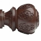 Kirsch Wood Trends Classics Lacey Finial, for 2" pole, Mahogany (MPN# 46804083)