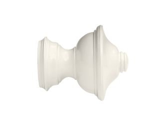 Kirsch Wood Trends Classics Chaucer Finial, for 2" pole, White (MPN# 46807025)