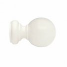 Kirsch Wood Trends Classics Ball Finial, for 1 3/8" pole, White (MPN# 5608EG025)