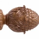 Kirsch Wood Trends Classics Oakleaf Finial, for 3" pole, Walnut (MPN# 50977085)