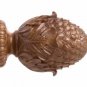 Kirsch Wood Trends Classics Oakleaf Finial, for 3" pole, Walnut (MPN# 50977085)