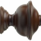 Kirsch Wood Trends Classics Chaucer Finial, for 2" pole, Coffee (MPN# 46807841)