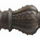 Kirsch Wood Trends Renaissance  Westminster for 2" pole, in Mocca(MPN#  21043834