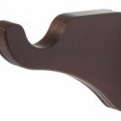 Kirsch Wood Trends Classics 3 1/2" Return End Brackets for 1 3/8" pole, Mahogany