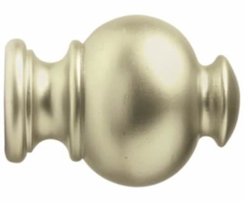 Kirsch Wood Trends Classics Button Ball Finial, for 1 3/8" pole, Satin Gold (MPN