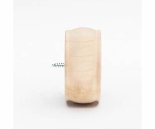 Kirsch Wood Trends Classics End Cap Finial, for 1 3/8" pole, Unfinished (MPN# 36