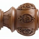 Kirsch Wood Trends Classics Lacey Finial, for 1-3/8" pole, Walnut (MPN# 36804085