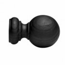 Kirsch Wood Trends Urban Comfort  Ball  for 2" pole, in Sandblasted Black(MPN#