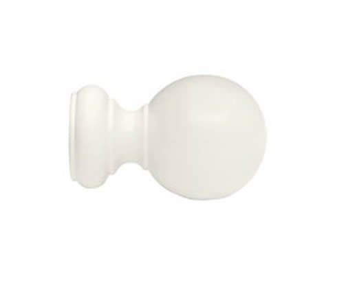 Kirsch Wood Trends Classics Ball Finial, for 3" pole, White (MPN# 59083025)