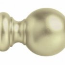 Kirsch Wood Trends Classics Ball Finial, for 1 3/8" pole, Satin Gold (MPN# 5608E