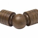 Kirsch Wood Trends Classics  Swivel Socket  for 3" pole, Hazelnut (MPN#  5906382