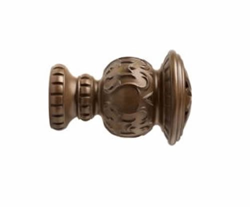 Kirsch Wood Trends Classics Reign Finial, for 2" pole, Hazelnut (MPN# 46805827)