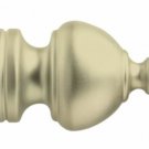 Kirsch Wood Trends Classics Sherwood Finial, for 2" pole, Satin Gold (MPN# 5509E