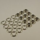 C.S. Osborne #2 Stainless Steel Grommets With Plain Washers (12)