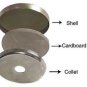 50:Osborne Button-Unassembled Nail/ Tack Mold w/Shells, Size 30: 3/4" dia