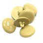 50:C.S. Osborne & Co. Plastic Domed Buttons,Size 40: 1" dia,D. Brown, (76848)