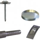 144:Osborne Threaded Nail Button Kit:22 (nail/shell/washer) w/Concave Tool #915