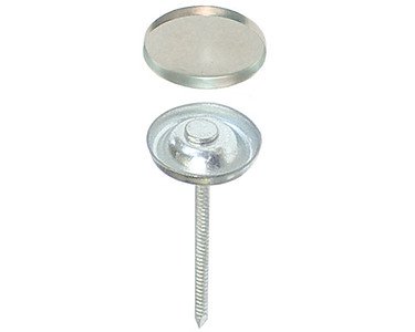 50:Osborne Button Threaded Nails w/Soft Shells,Size 22- 9/16" dia(75048)