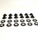 Grommets, #4 Black Oxide, Heavy Duty Rolled Rim Spur, 9/16" Inch Hole