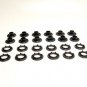Grommets, #4 Black Oxide, Heavy Duty Rolled Rim Spur, 9/16" Inch Hole