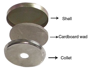 12 :Osborne Button-Unassembled Nail/ Tack Mold w/Shells, Size 30: 3/4" dia