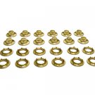 Grommets, #3 Brass, Heavy Duty Rolled Rim Spur, 15/32" Inch Hole