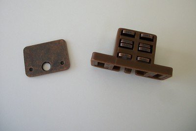 Extra Strong, High Magnetic Catch (2 Pk) - Brown/Bronze for shutter or Cabinet