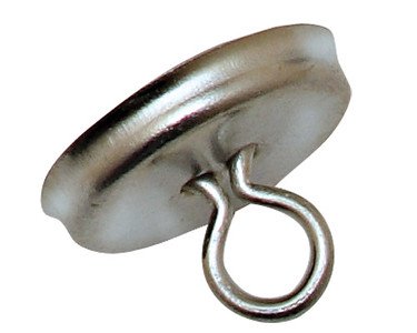 50 QTY:Osborne Covered Button-Wire Eye - Style # 9, Size 50: 1 1/4" dia(78220)