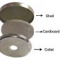 12 :Osborne Button-Unassembled Nail/ Tack Mold w/Shells, Size 45: 1 1/8" dia