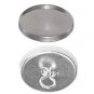 12:Osborne Covered Button-Wire Eye w/Soft Shells  #9, Size 22: 9/16" dia(75156)
