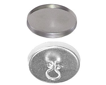 12:Osborne Covered Button-Wire Eye w/Soft Shells  #9, Size 24: 5/8" dia(75216)