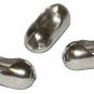 Number-10 Steel Beaded Chain Connector, Nickel Plated, 100-Pack