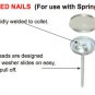 144:Osborne Button Threaded Nails w/Soft Shells,Size 36- 7/8" dia(75440)