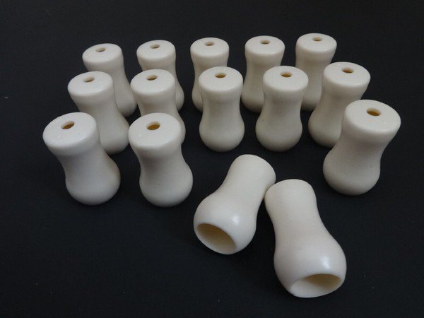 (Ship from USA) 12 QTY: ALABASTER PLASTIC CORD TASSEL for BLINDS / ROMAN SHADES