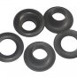 12 QTY-C.S. Osborne - No. B1-00-DULL BLACK Grommets & Washers,size 00. (71884)