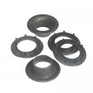 12 QTY-Osborne-No. B2-3-DULL BLACK Spur Grommets & Washers, size 3. (13350)
