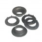 50 QTY-Osborne-No. B2-1-DULL BLACK Spur Grommets & Washers, size 1. (13346)