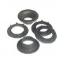 12 QTY-Osborne-No. B2-2-DULL BLACK Spur Grommets & Washers, size 2. (13348)