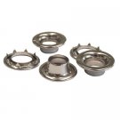 12 QTY-Osborne-No. N2-8-NICKEL Grommets & Spur Washers, size 8. (13160)