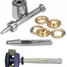 Osborne:72 Brass Grommet, 216 Setter, 500 Cutter, 395-1 Rawhide Hammer (Size 00)