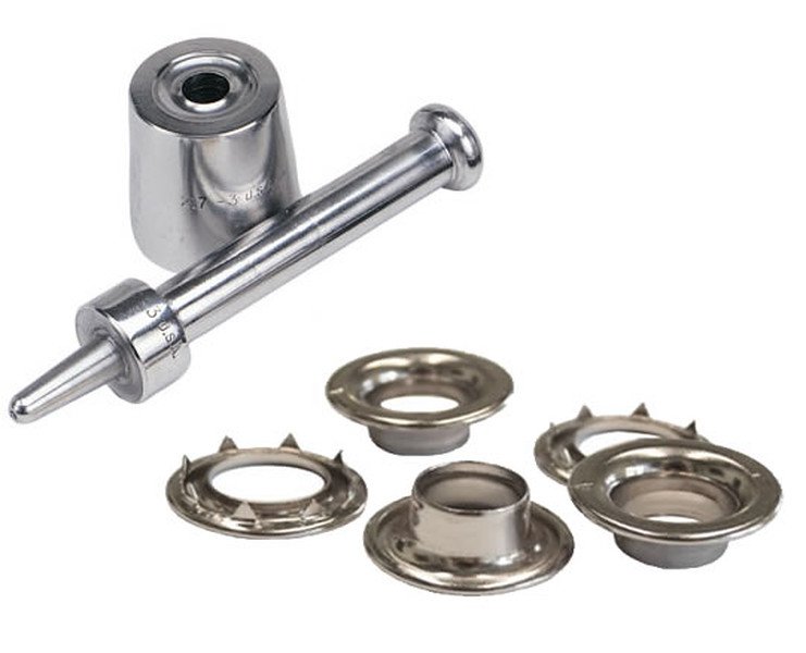 Osborne SPUR Grommet Setter-Size 5 (217-5) & 72-NICKEL Spur Grommets -Size 5