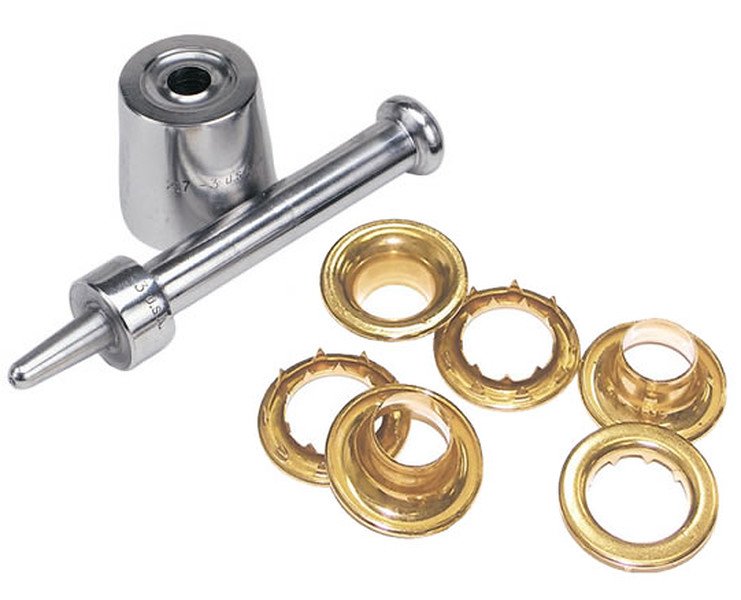 Osborne SPUR Grommet Setter-Size 4 (217-4) & 72-BRASS Spur Grommets -Size 4