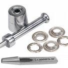 Osborne: Grommet Setter 216, Cutter 500+ 72ct. NIckel Plain Grommet N1,  Size 0