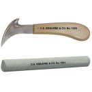 C.S. Osborne & Co. No. 1020 - Seam Ripper:  2 7/8" & No. 1021 - Sharpening Stone