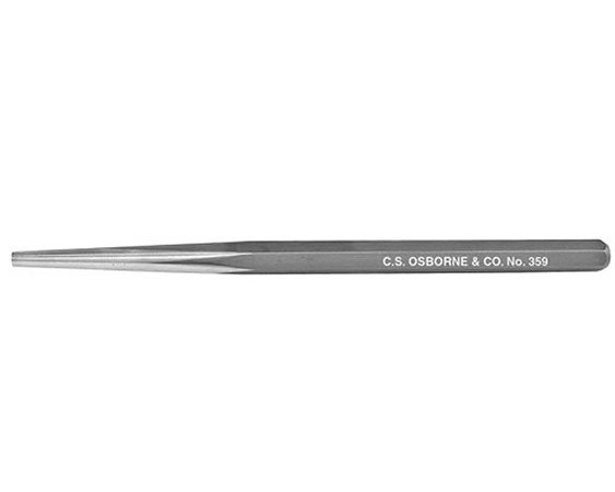 C. S. Osborne & Co. No.359 1/4  : 1/4" Point Aligning Punch (MPN# 52350)